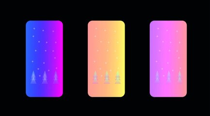 Christmas wallpaper for smartphone or tablet, new year background
