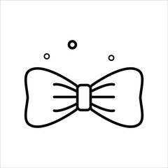 Bow Tie Lifestyle Sparkle Line Icon Illustration Creative Design Vector