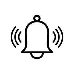 Bell Icon Vector Illustration in Trendy Design