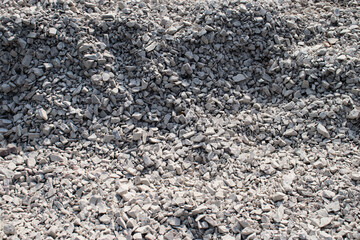 background consisting of small stones in the form of rubble
