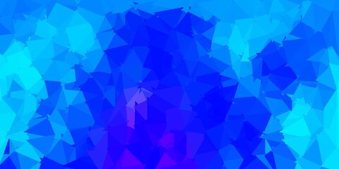 Light pink, blue vector abstract triangle backdrop.