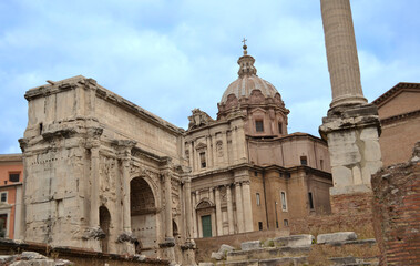 Fototapeta na wymiar Landmarks of Rome. Italy. Coliseum. The Vatican