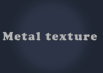 Metal texture background creative text