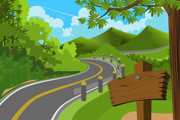 road in the forest