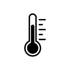 Temperature Thermometer Icon Vector Illustration