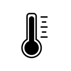 Temperature Thermometer Icon Vector Illustration