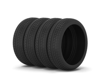 Rubber car tire