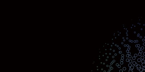 Dark Multicolor vector texture with disks. Modern abstract illustration with colorful circle shapes. Pattern for business ads.