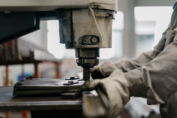 worker working in factory