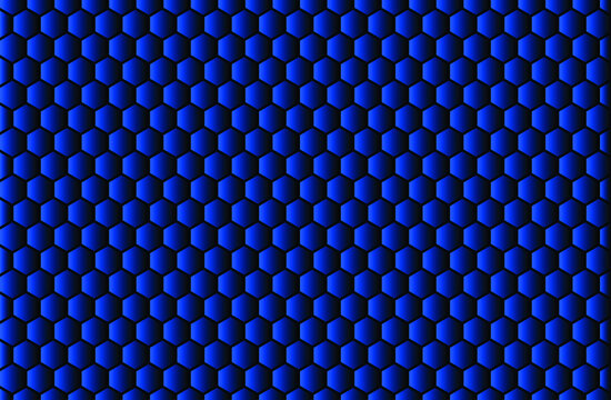 blue texture pattern with hexagonal. seamless pattern background. © Nature Clicks