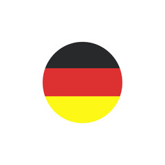 Fototapeta premium Vector - Germany Flag Glossy Button. Germany flag button