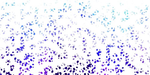 Light pink, blue vector pattern with abstract shapes.