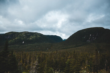 clouds over the mountains