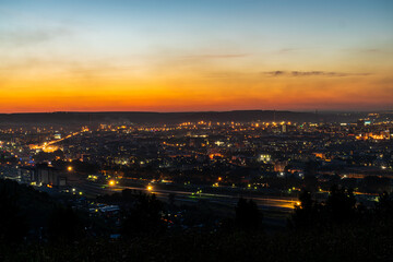 night view of the city
