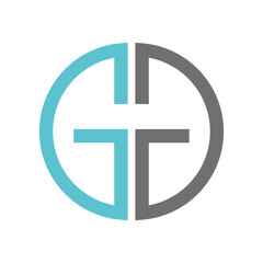 g and t initial logo design