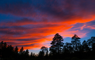 Fototapeta premium Sunset, Grand Canyon National Park, Arizona, Usa, America