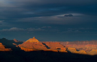 Fototapeta na wymiar Sunset, Grand Canyon National Park, Arizona, Usa, America