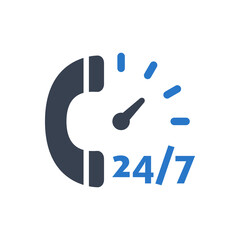 Call center vector icon illustration on white background