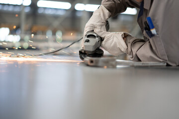 man working in factory