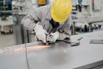 worker working in factory