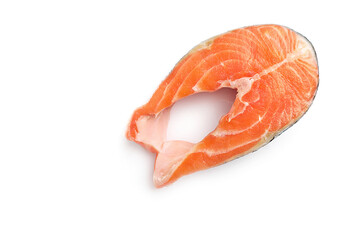 Single raw salmon piece