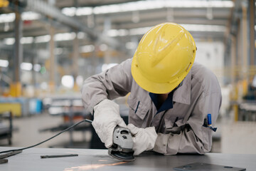 man working in factory