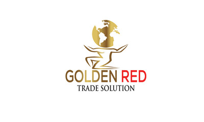 Golden Red Trade Solution Logo Design