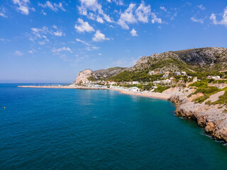 Garraf coast in Barcelona