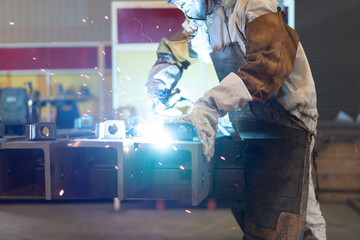 man working in factory