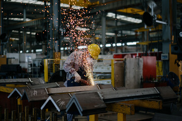 man working in factory
