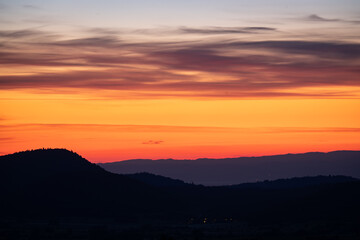 Dawn time in the moutains
