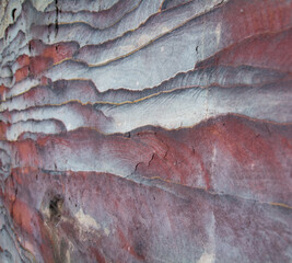 Rock layers - colorful formations of desert rocks. Unique  background with fascinating texture