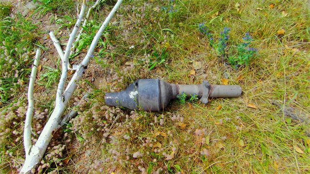 Old Catalytic Converter, Mesh Filter For Recycling