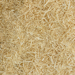 Full frame shot of wooden sawdust and shavings