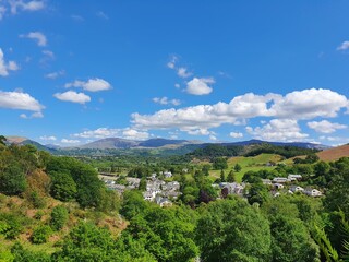 Fototapeta na wymiar View over Braithwaite, Lake District National Park.