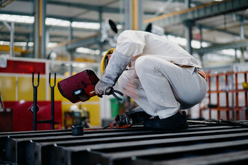 man working in factory