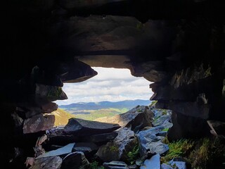  View from mine shaft, Lake District National Park.