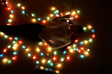 Girl in lights