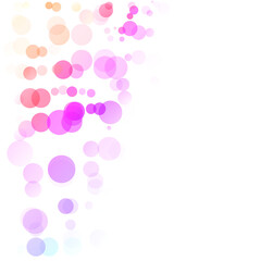 Bubbles Circle Dots Unique Colorful Bright Vector Background