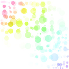 Bubbles Circle Dots Unique Colorful Bright Vector Background