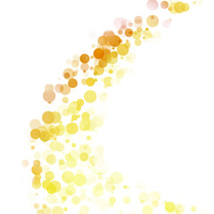 Bubbles Circle Dots Unique Yellow Bright Vector Background