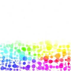 Bubbles Circle Dots Unique Colorful Bright Vector Background