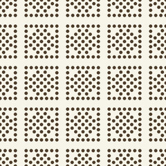 Seamless pattern. Modern stylish texture. Repeating geometric tiles. Dots in rectangles.
