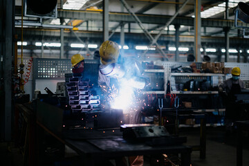 worker working in factory