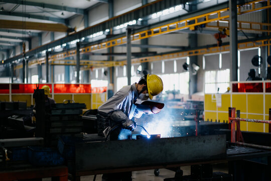 worker working in factory