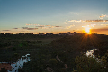 Sunset dunes in Brazil