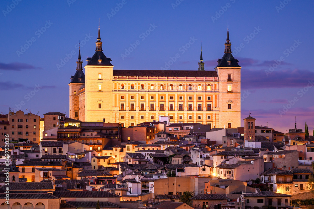 Wall mural Alcazar palace in Toledo, Spain