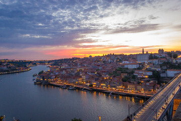 Fototapeta na wymiar Porto sunset