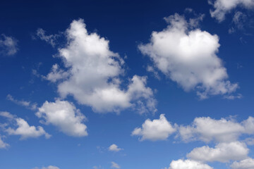 Blue sky and beautiful clouds. 