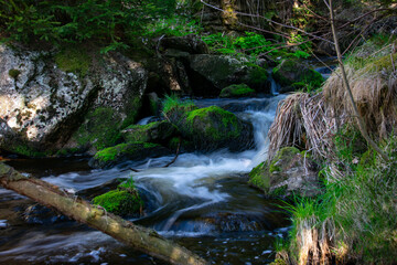 Obraz premium Cascades on Filipohutsky stream - Czechia